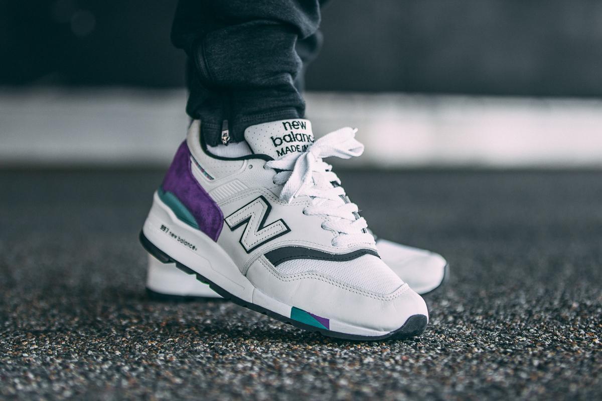 New balance 997 store white purple